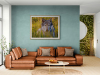 Friendly Wolf Living Room