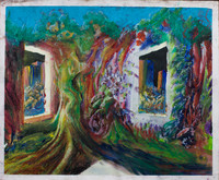Mystical Tree between Windows